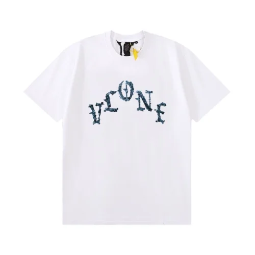 Футболка Vlone Logo Made Of Nails "White"