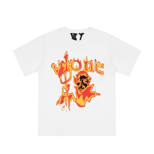 Футболка Vlone Devil on Fire "White"
