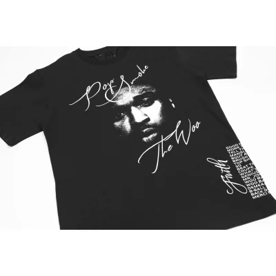 Футболка Vlone The Woo Smoky V "Black" фото № 5