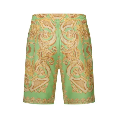 Шорты Versace Decorated By Gold Symbols "Green" фото № 2 Шорты Versace Decorated By Gold Symbols "Green" фото № 2