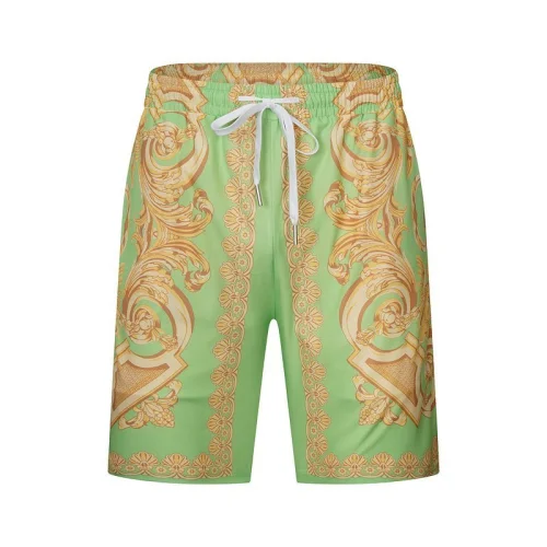 Шорты Versace Decorated By Gold Symbols "Green"