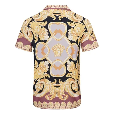 Рубашка Versace Edge Decoration By Flowers Print "Beige" фото № 2