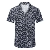 Рубашка Versace Without Pockets And Repeating Inscription Versace "Black"