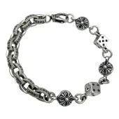 Браслет Chrome Hearts Assorted Shapes "Silver"
