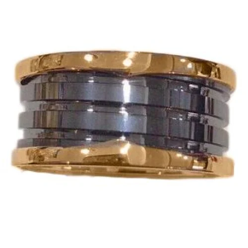 Кольцо Bulgari Wide With Shaped Like Spool Of Thread "Black"