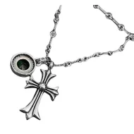 Подвеска Chrome Hearts Decorated Cross And Symbols - Circle "Silver"