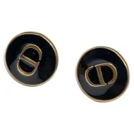Серьги Dior Logo Decoration "Black"