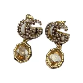 Серьги Gucci With Gem "Yellow"
