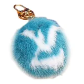 Брелок Louis Vuitton Fur Ball "Blue"
