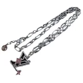 Подвеска Louis Vuitton Decorated Symbols And Logo - Letters "Silver"