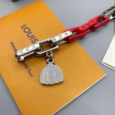 Браслет Louis Vuitton Colorful Segments in Chain "Silver" фото № 3