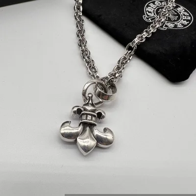 Подвеска Chrome Hearts With Royal Lily Pendant "Silver" фото № 6