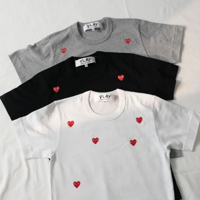 Футболка Comme des Garçons Play Multi Small Heart "Black" фото № 7