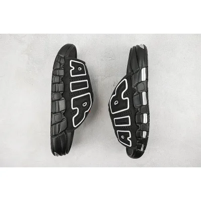 Nike Air More Uptempo Slide "Black/White/Silver" фото № 5