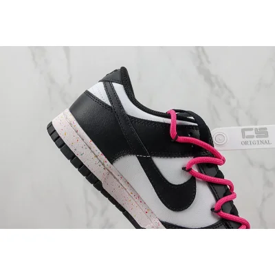 Nike Dunk Low Shooshes "White/Black/Grey/Pink" фото № 4