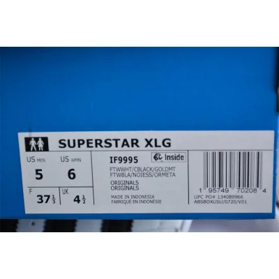 Adidas Superstar XLG "White/Black" фото № 4
