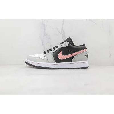 Air Jordan 1 Low "Black/Grey/Pink" фото № 2