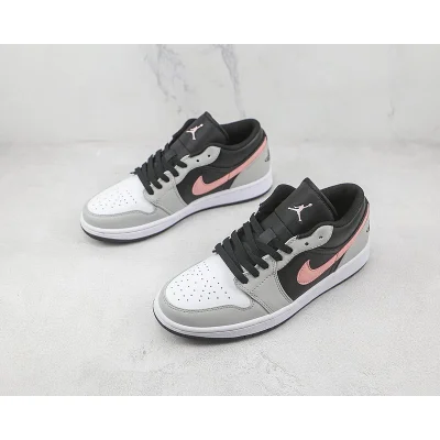 Air Jordan 1 Low "Black/Grey/Pink" фото № 5