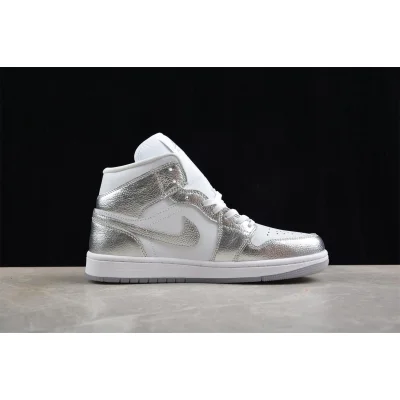 Air Jordan 1 Mid “Crinkled Silver Foil” фото № 7