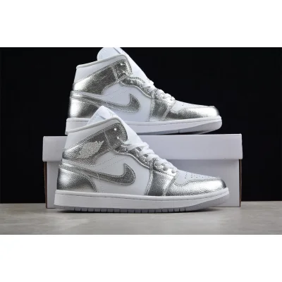 Air Jordan 1 Mid “Crinkled Silver Foil” фото № 6