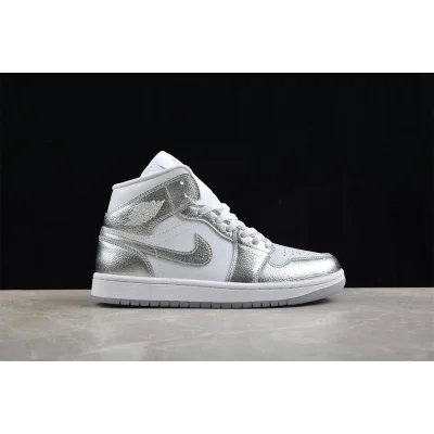 Air Jordan 1 Mid “Crinkled Silver Foil” фото № 5