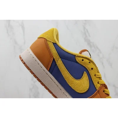 Travis Scott x Fragment x Air Jordan 1 Low "Brown/Blue/Yellow" фото № 3