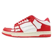 Amiri Skel Top Low "White/Red"