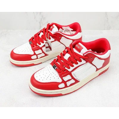 Amiri Skel Top Low "White/Red" фото № 5