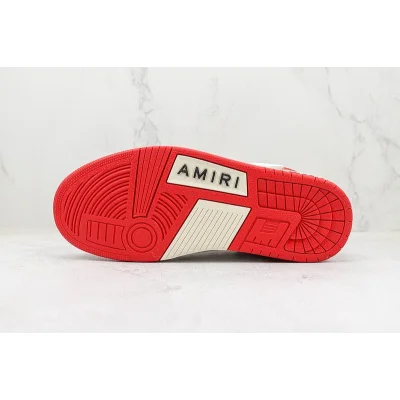 Amiri Skel Top Low "White/Red" фото № 8