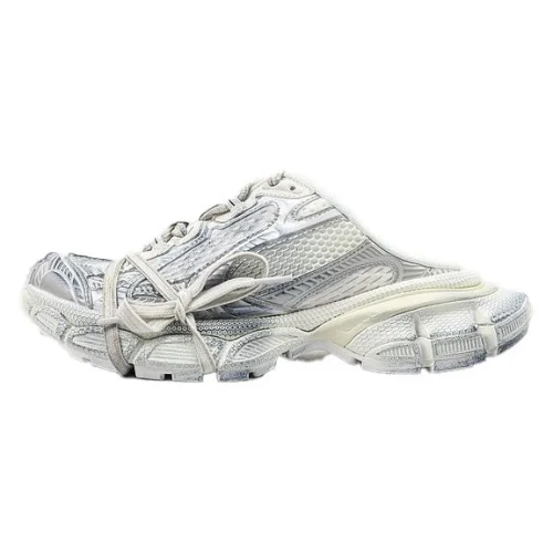 Balenciaga 3XL Mule "White/Silver/Old"