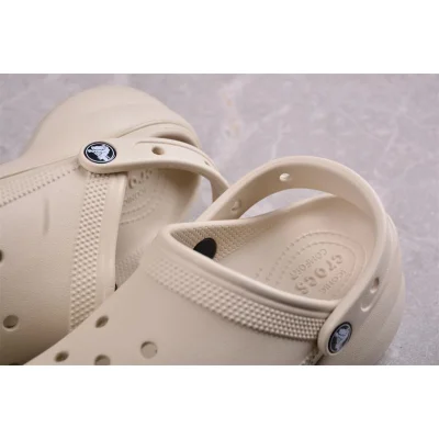 Crocs Classic Platform Clog "Beige" фото № 8