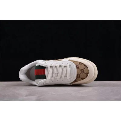 Gucci Re-Web Sneaker "GG Canvas – White Beige" фото № 3