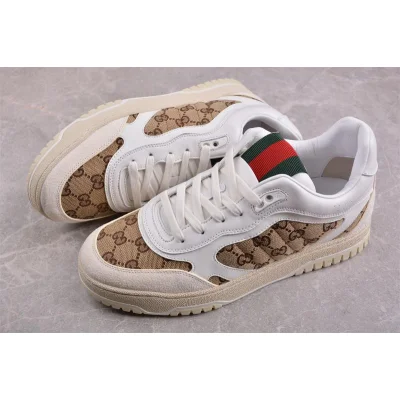 Gucci Re-Web Sneaker "GG Canvas – White Beige" фото № 6