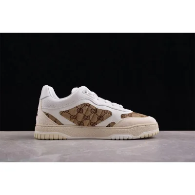 Gucci Re-Web Sneaker "GG Canvas – White Beige" фото № 2