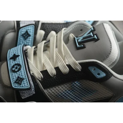 Louis Vuitton LV Trainer Sneakers "Blue Monogram/Black/Grey" фото № 6 Louis Vuitton LV Trainer Sneakers "Blue Monogram/Black/Grey" фото № 6