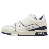 Louis Vuitton LV Trainer 2021 Low "Ivory White/Navy Blue"