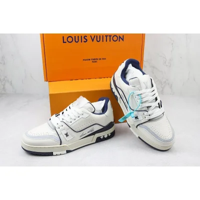Louis Vuitton LV Trainer 2021 Low "Ivory White/Navy Blue" фото № 7 Louis Vuitton LV Trainer 2021 Low "Ivory White/Navy Blue" фото № 7