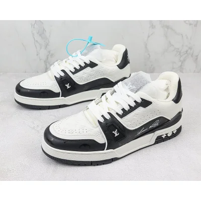 Louis Vuitton LV Trainer 2021 Low "White/Black Monogram" фото № 5