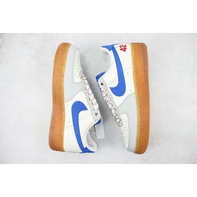 Jackie Robinson x Nike Air Force 1 Low "White/Blue" фото № 7