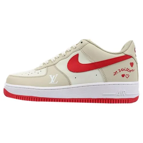 Louis Vuitton x Nike Air Force 1 Low "Beige/Red"
