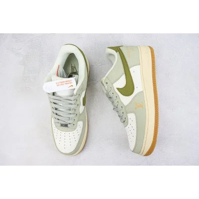 Louis Vuitton x Nike Air Force 1 Low "Pastel Green/Olive Green/White" фото № 6