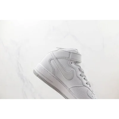 Nike Air Force 1 Mid "Leather White" фото № 3