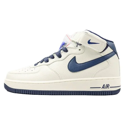 Nike Air Force 1 Mid "Wheat White/Navy Blue"