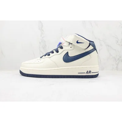 Nike Air Force 1 Mid "Wheat White/Navy Blue" фото № 2 Nike Air Force 1 Mid "Wheat White/Navy Blue" фото № 2