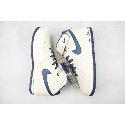 Nike Air Force 1 Mid "Wheat White/Navy Blue" фото № 7 Nike Air Force 1 Mid "Wheat White/Navy Blue" фото № 7