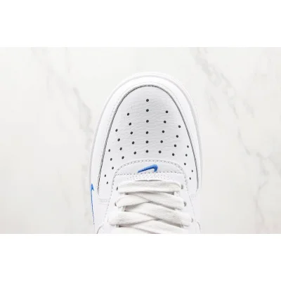 Nike Air Force 1 Low "White/Blue/Reflective Swoosh" фото № 4 Nike Air Force 1 Low "White/Blue/Reflective Swoosh" фото № 4