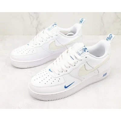 Nike Air Force 1 Low "White/Blue/Reflective Swoosh" фото № 5 Nike Air Force 1 Low "White/Blue/Reflective Swoosh" фото № 5