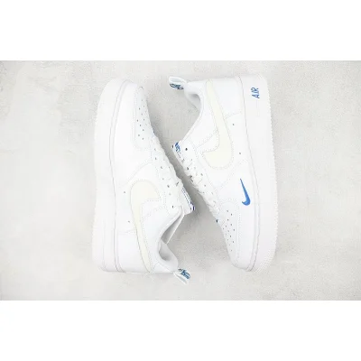 Nike Air Force 1 Low "White/Blue/Reflective Swoosh" фото № 7 Nike Air Force 1 Low "White/Blue/Reflective Swoosh" фото № 7
