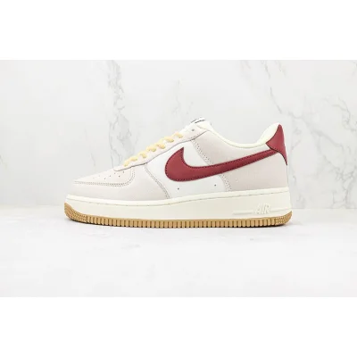 Nike Air Force 1 Low "Rice White/Wine Red/Beige" фото № 2