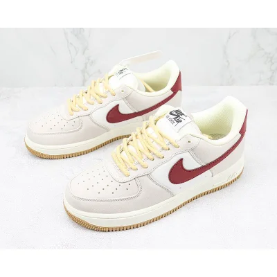 Nike Air Force 1 Low "Rice White/Wine Red/Beige" фото № 5